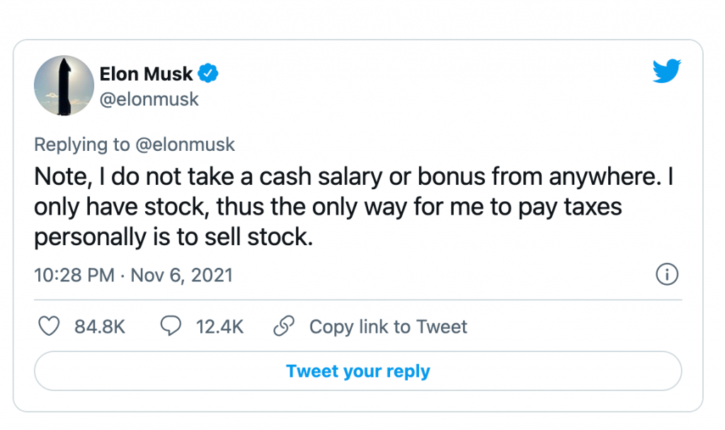 Elon Musk polls his Twitter followers, and a majority votes he should sell 10 percent of his Tesla stock